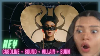 KEY ‘Gasoline’ MV + Album First Listen! (PART 1) Bound / Villain / Burn | REACTION!!