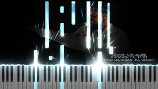 Slimane - Mon Amour (Piano cover by Aleksandar Kačurov) France Eurovision 2024