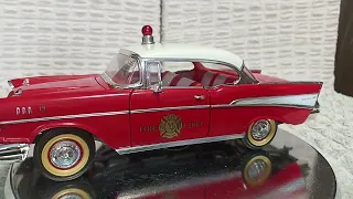 Chevrolet Bel Air Fire Chief 1957 , 1:18  ,  diecast  , колекционерски модел