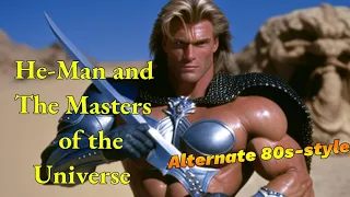 He-Man and The Masters of the Universe 80s Low Budget Alternate take, Midjourney AI designs