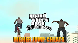 GTA San Andreas - CJ and BMX Bike Higher Jump Cheats