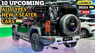 10 Upcoming All Types 7-Seater Car Launch In India 2024 | Price, Features, Launch Date | 7 Seater