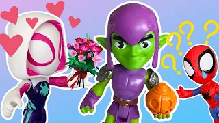 😮 WHAT! Ghost Spider Falls in Love with Green Goblin!?! Spidey and His Amazing Friends