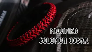 HOW TO MAKE MODIFIED SOLOMON COBRA PARACORD BRACELET, PARACORD TUTORIAL, DIY.