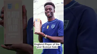 2nd YEAR IN A ROLL BUKAYO SAKA WINS ENGLAND PLAYER OF THE YEAR!!!