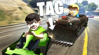 Who Can Build The Best Car For TAG In GTA5?!