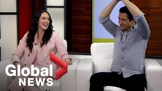 Tessa Virtue and Scott Moir game: Runway fashion or figure skating outfits?