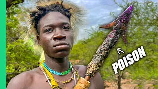 Poison Arrow Hunting in Africa!! Eating with the Hadza Tribe!!