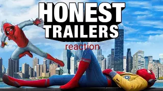 My favorite superhero Spiderman[ Spiderman homecoming Honest trailers] reaction