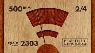 500 BPM 2/4 Wood Metronome HD