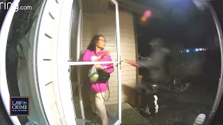 Ring Video Captures Armed, Masked Stranger Trying to Attack Couple On Their Doorstep