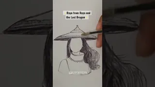 Sketching: Raya from Raya and The Last Dragon Timelapse✨ #shorts #drawing