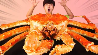 ENG SUB)Fantastic! The Great King 4KG King Crab Eat Mukbang🦀Korean Seafood ASMR 후니 Hoony Eatingsound