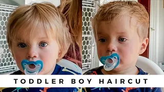CUTTING TODDLER BOY'S HAIR AT HOME