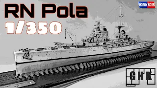 [Showroom] RN Pola - HobbyBoss 1/350 - Building a stand for her