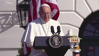 Pope Speaks At White House