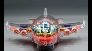 Musical Gear Airplane with Light and Sound - GEAR AEROPLANE W/LIGHT SOUND