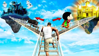 GTA 5 : Franklin Follow Secret Stairway To Reach Heaven to rescue Shinchan In GTA 5 !(GTA 5 mods)