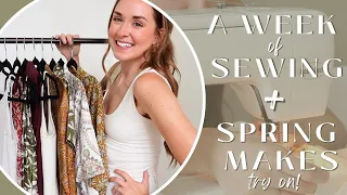 A WEEK OF SEWING! // Spring 2023 Makes + flea market finds!