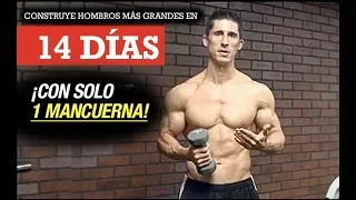 Construye Hombros Más Grandes y Anchos en 14 Días (¡Con Solo 1 Mancuerna!)