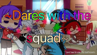 Dares with the squad // by Alicia // ft. Squad❤️🧡💛💚💙💜🖤🤍 //