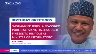 Pres. Tinubu Congratulates Minister of Information Mohammed Idrison On His Birthday.