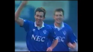 Everton 2 Manchester City 0- 13th January 1991- (Everton 1990/91 Season Review video)