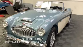 1962 AUSTIN HEALEY 3000 MKII BN7 ROADSTER. CENTER SHIFT, OVERDRIVE, FULL MATCHING NUMBERS.