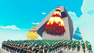 150x WIZARDS vs 4x EVERY GOD - Totally Accurate Battle Simulator TABS