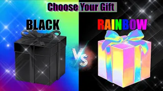 ESCOLHA SEU PRESENTE / CHOOSE YOUR GIFT 🎁/ Black VS Rainbow 🌈 ELIGE TU REGALO / Выбери себе подарок