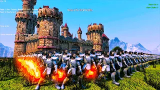 SOUL TYRANTS Heroic Battle to Protect CASTLE UNDER SIEGE - Ultimate Epic Battle Simulator UEBS