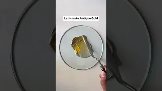 Antique Gold | Color Mixing | Paint Mixing Tutorial | QuinnsArte | #shorts #youtube #art #paint