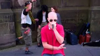 Dave Crowe Beat Boxer Royal Mile Festival Fringe In Edinburgh Scotland