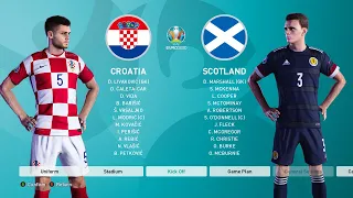 🔴PES 21 - CROATIA VS SCOTLAND - EURO 2021 - GAMEPLAY (PC)