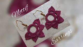 HOW TO MAKE CROCHET EARRINGS | MOTTIF EARRINGS | CROCHET