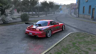 Fast And Furious Dom's MAZDA RX 7 - Forza Horizon 5 - Logitech G27 4k