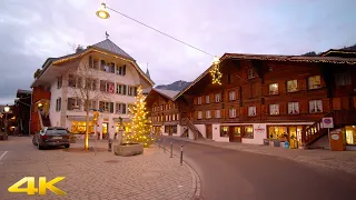 Saanen A Beautiful Charming Christmas Town In Switzerland 4K 50p