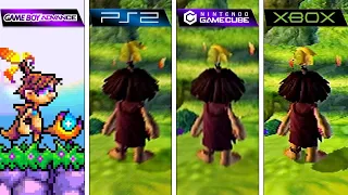 Tak 2 The Staff of Dreams (2004) GBA vs PS2 vs GameCube vs XBOX (Graphics Comparison)