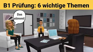 Oral exam German B1 | Planning something together/dialogue | 6 important topics | speak part 3