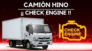 CHECK ENGINE en camión HINO