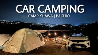 FOGGY & RAINY CAMPING in BAGUIO | CAMP KHAWA