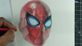 COMO DESENHAR HOMEM ARANHA /Drawing Spider-man  ( Speed do Homem Aranha )