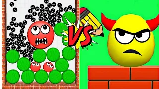 Draw To Smash VS Hide Ball Brain Teaser Logic Puzzle Gameplay