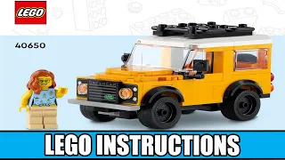 LEGO Instructions | Creator | 40650 | Land Rover Classic Defender