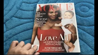 {ASMR} Whispered Magazine Page Flipping — Vogue: Serena Williams Pt 1