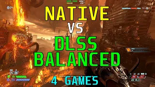 DLSS Balanced vs Native: 1440P - 4 Games