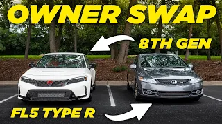 We SWAPPED Our FL5 Type R and 8th Gen Civic SI | VTEC VS. Turbo!