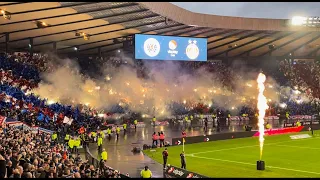 Rangers fans' HUGE pyro display and outpouring of joy at FIRST League Cup win in 12 years