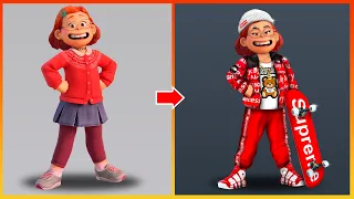 Turning Red: Mei Mei Glow Up Into Rich Kid - Turning Red Disney Pixar Offical