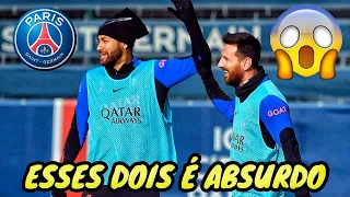 NEYMAR E MESSI CHOCA O MUNDO NO TREINO DO PSG HOJE 😯